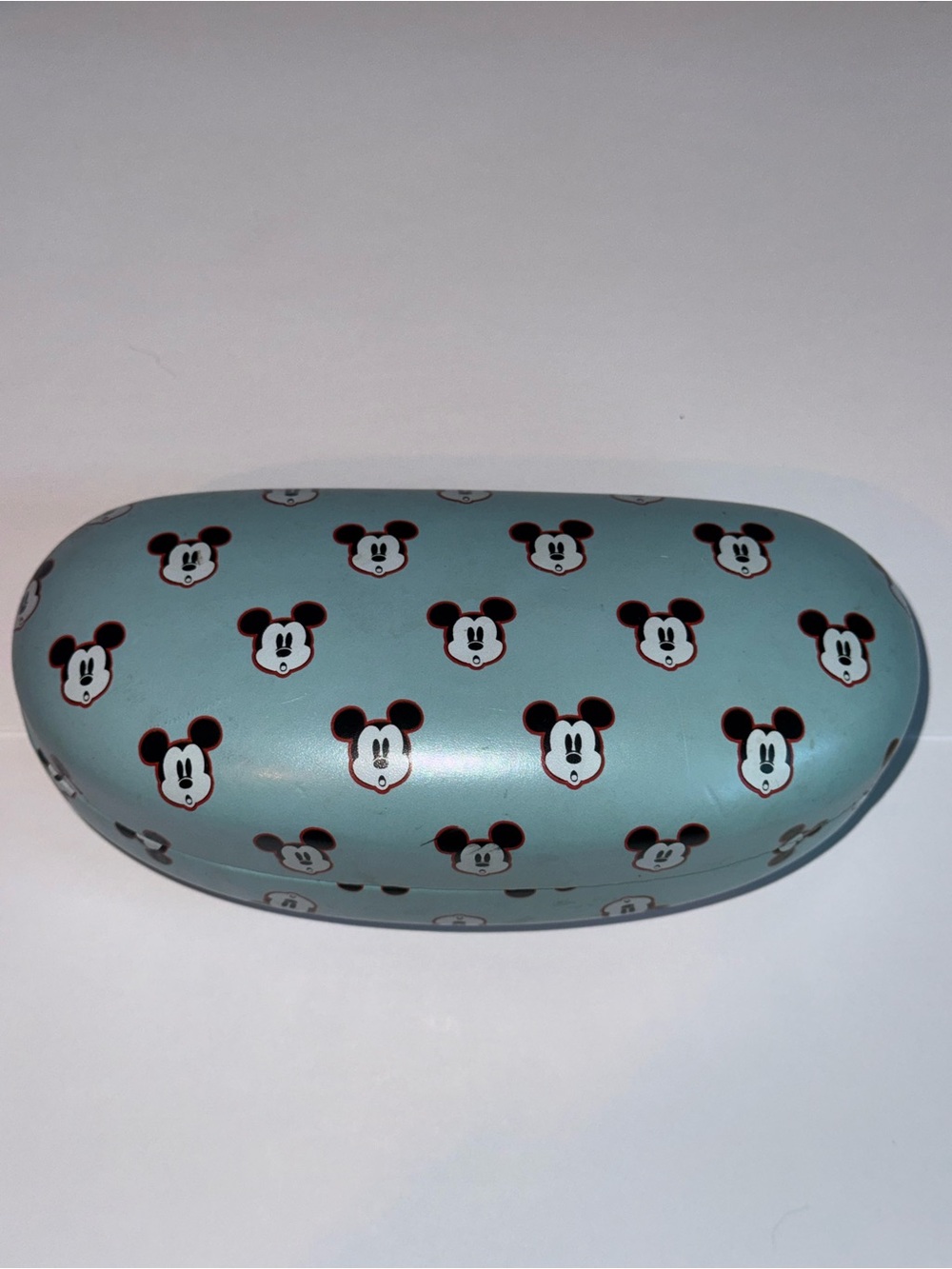 Disney Light Blue Mickey Mouse Hard Sunglasses Case Purchased at Disney Resort